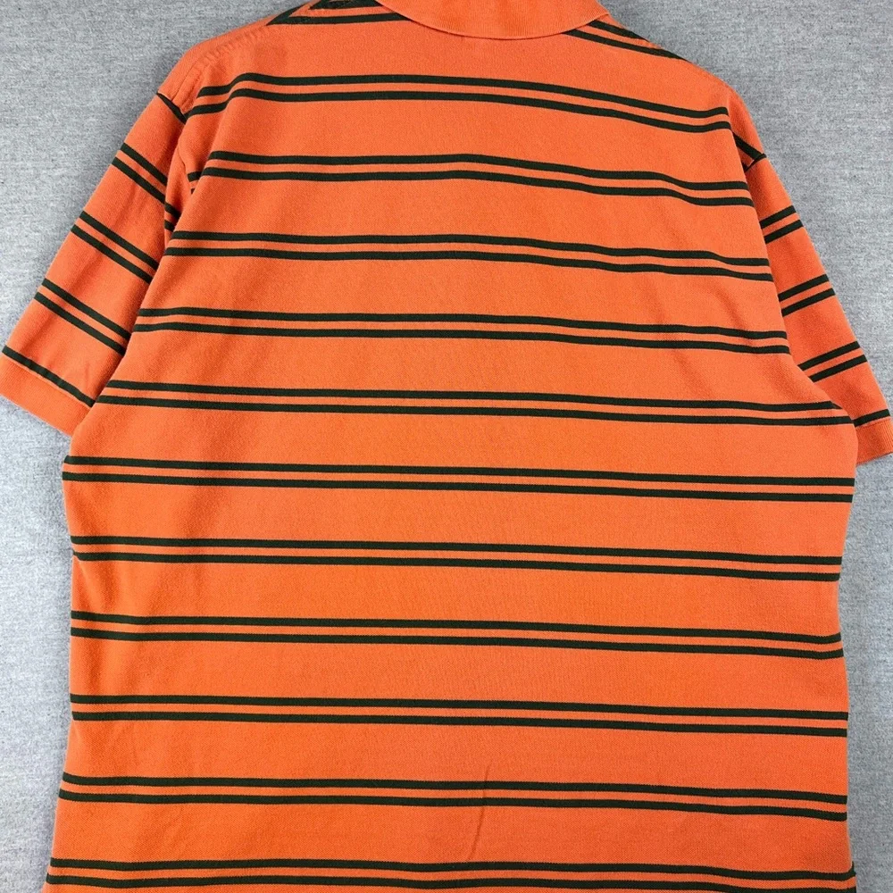 Ralph Lauren‎ Polo Rugby Short Sleeve Shirt Men’s XXL Orange Green